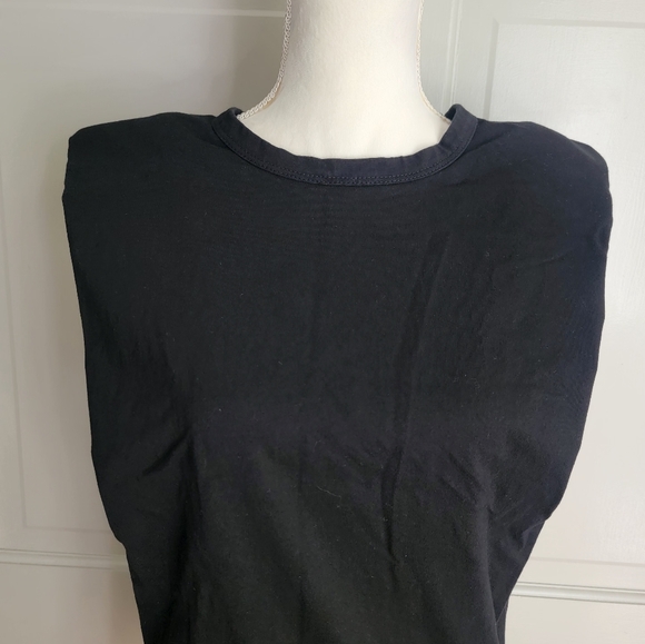 Princess Poly Black Jules Tank Top Padded Shoulders Sleeveless Muscle Shirt US 4 - Picture 5 of 13